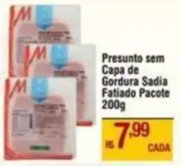 Max Atacadista Presunto sem Capa de Gordura Sadia Fatiado Pacote oferta