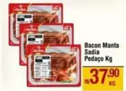 Max Atacadista Bacon Manta Sadia Pedaço oferta