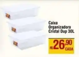 Max Atacadista Caixa Organizadora Cristal Dup oferta
