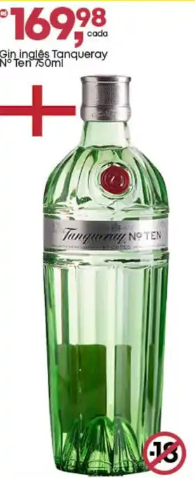 Frangolândia Gin inglês Tanqueray N° Ten oferta