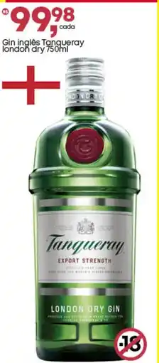 Frangolândia Gin inglês Tanqueray london dry oferta