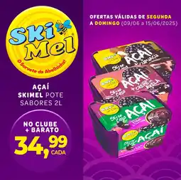 Rede Bom Lugar Açaí Ski Mel pote sabores oferta