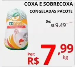 Casas Bahia Coxa e sobrecoxa congeladas pacote oferta