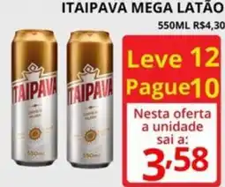 Casas Bahia Itaipava mega latão oferta