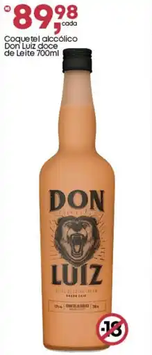 Frangolândia Coquetel alccólico Don Luiz doce de Leite oferta
