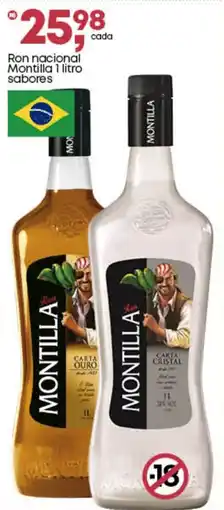 Frangolândia Ron nacional Montilla sabores oferta
