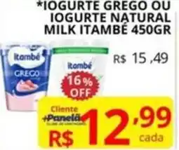 Casas Bahia Iogurte grego ou iogurte natural milk itambé oferta