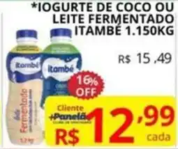 Casas Bahia Iogurte de coco ou leite fermentado itambé oferta