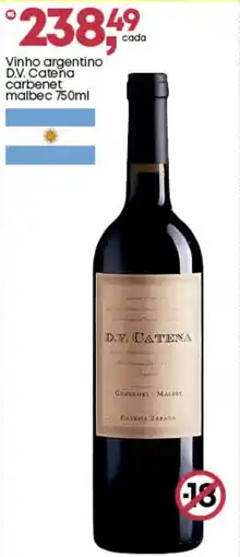 Frangolândia Vinho argentino D.V. Catena carbenet malbec oferta