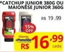 Casas Bahia Catchup junior ou maionese junior oferta