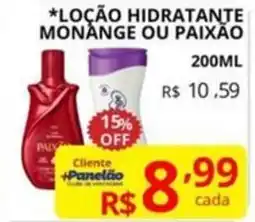 Casas Bahia Loção hidratante monange ou paixão oferta