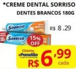 Casas Bahia Creme dental sorriso dentes brancos oferta