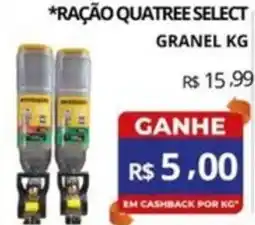 Casas Bahia Ração quatree select granel oferta