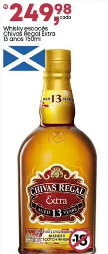 Frangolândia Whisky escocês Chivas Regal Extra 13 anos oferta