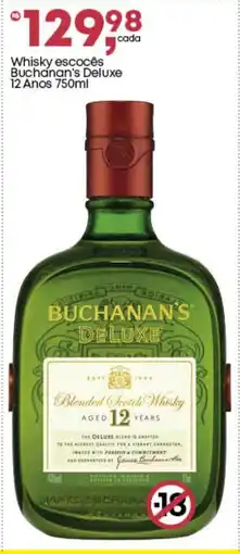 Frangolândia Whisky escocês Buchanan's Deluxe 12 Anos oferta
