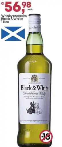 Frangolândia Whisky escocês Black & White oferta
