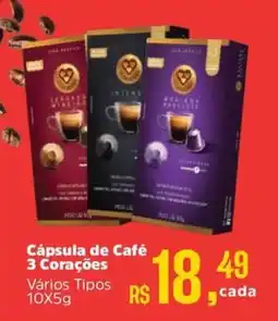 Supermercados Mateus Cápsula de Café 3 Corações oferta