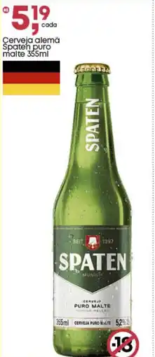 Frangolândia Cerveja alemä Spaten puro malte oferta