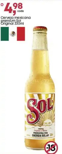 Frangolândia Cerveja mexicana premium Sol Original oferta