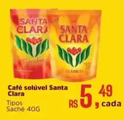 Supermercados Mateus Café solúvel Santa Clara oferta