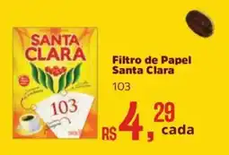 Supermercados Mateus Filtro de Papel Santa Clara oferta