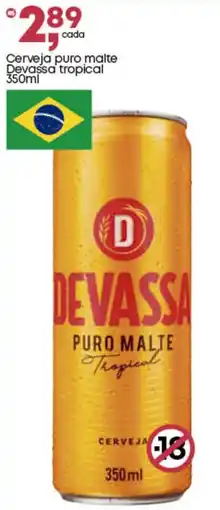 Frangolândia Cerveja puro malte Devassa tropical oferta
