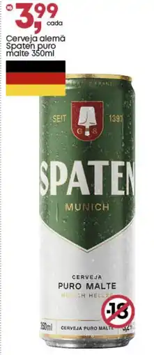 Frangolândia Cerveja alemã Spaten puro malte oferta