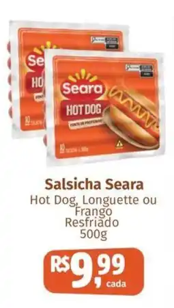 Supermercados Mateus Salsicha Seara oferta