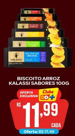 Atacadão Dia a Dia Biscoito arroz kalassi sabores oferta