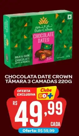 Atacadão Dia a Dia Chocolata date crown tamara 3 camadas oferta
