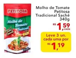UniSuper Molho de Tomate Petitosa Tradicional Sachê oferta