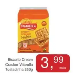 Mineirão Atacarejo Biscoito Cream Cracker Vitarella Tostadinha oferta