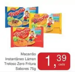 Mineirão Atacarejo Macarrão Instantâneo Lámen Treloso Zero Fritura Sabores oferta