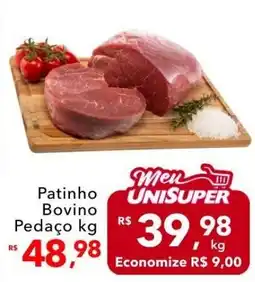 UniSuper Patinho Bovino Pedaço oferta