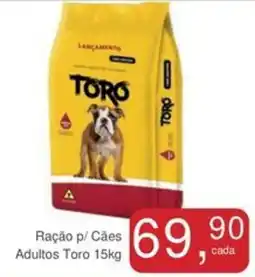 Mineirão Atacarejo Ração p/ Cães Adultos Toro oferta