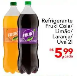 UniSuper Refrigerante Fruki Cola/ Limão/ Laranja/ Uva oferta