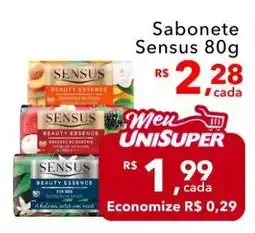 UniSuper Sabonete Sensus oferta