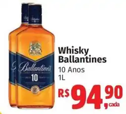 Supermercados Mateus Whisky Ballantines 10 Anos oferta
