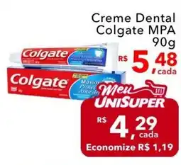 UniSuper Creme Dental Colgate MPA oferta