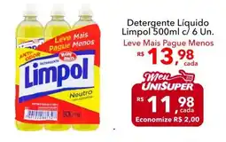 UniSuper Detergente Líquido Limpol oferta