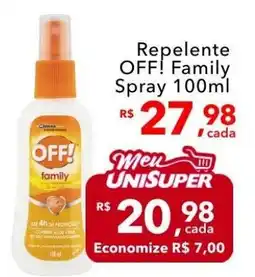 UniSuper Repelente OFF! Family Spray oferta