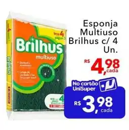 UniSuper Esponja Multiuso pague Brilhus oferta