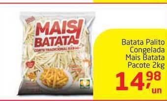 Batata Palito Congelada Mais Batata 2kg
