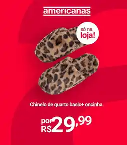 Lojas Americanas Chinelo de quarto basic+ oncinha oferta