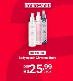 Lojas Americanas Body splash Giovanna Baby oferta