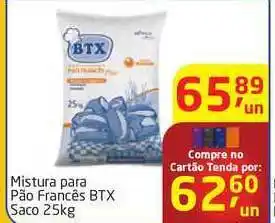 Tenda Atacado Mistura Para Pão Francês Btx 25kg oferta