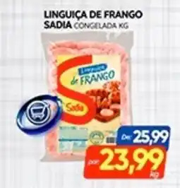 Novo Mix Linguiça de frango sadia congelada oferta