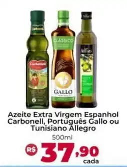 Ultrabox Azeite Extra Virgem Espanhol Carbonell, Português Gallo ou Tunisiano Allegro oferta