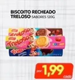 Novo Mix Biscoito recheado treloso sabores oferta