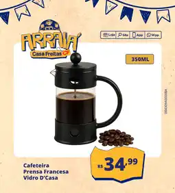 Casa Freitas Cafeteira Prensa Francesa Vidro D'Casa oferta